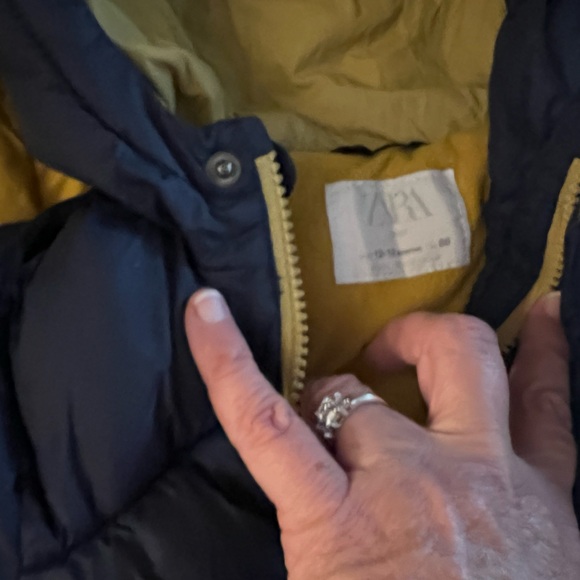 2 Infant Zara Puffer Water resistant Coats - Picture 4 of 7